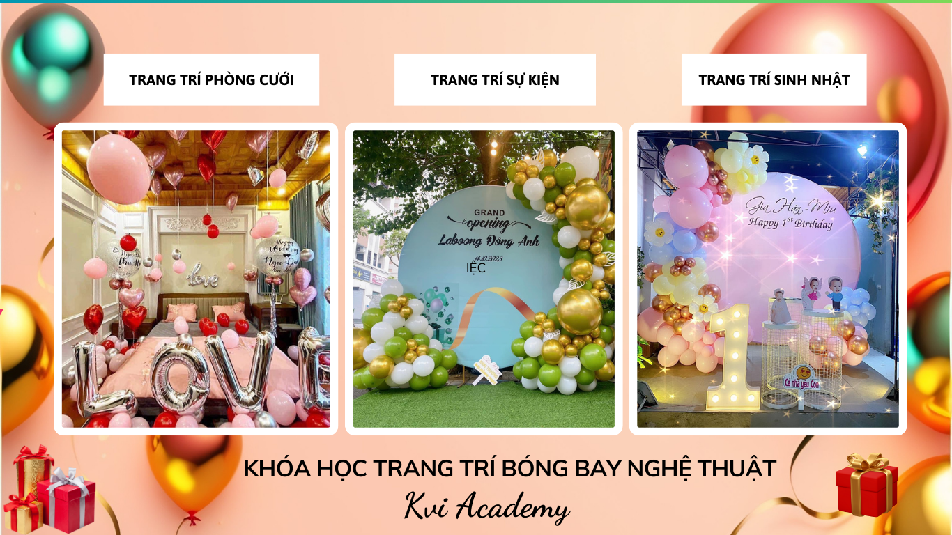 Khóa học trang trí bóng bay sự kiện