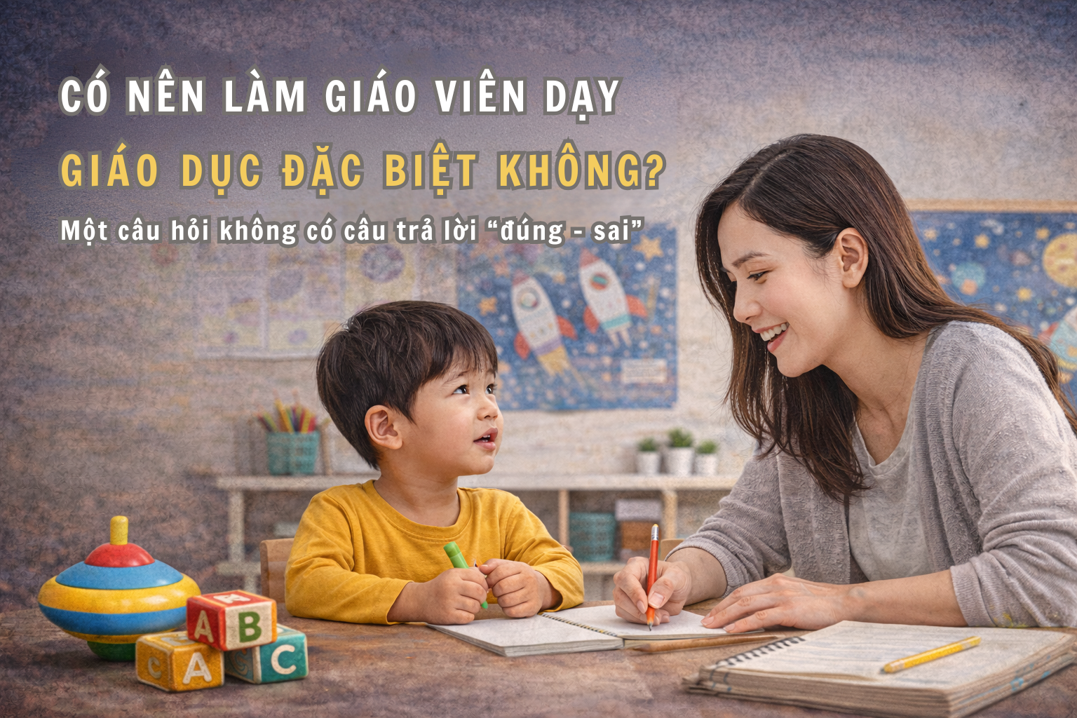 Có nên làm giáo viên dạy trẻ tự kỷ hay không