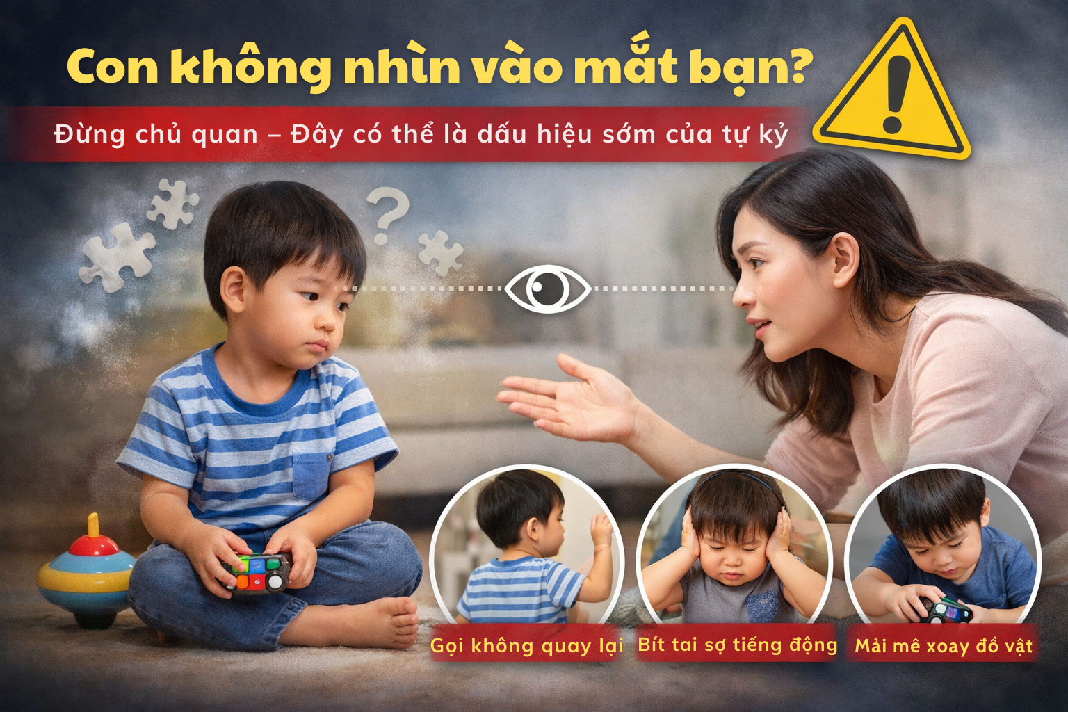 Con không nhìn vào mắt bạn? Đừng chủ quan- đây có thể là dấu hiệu sớm của tự kỷ