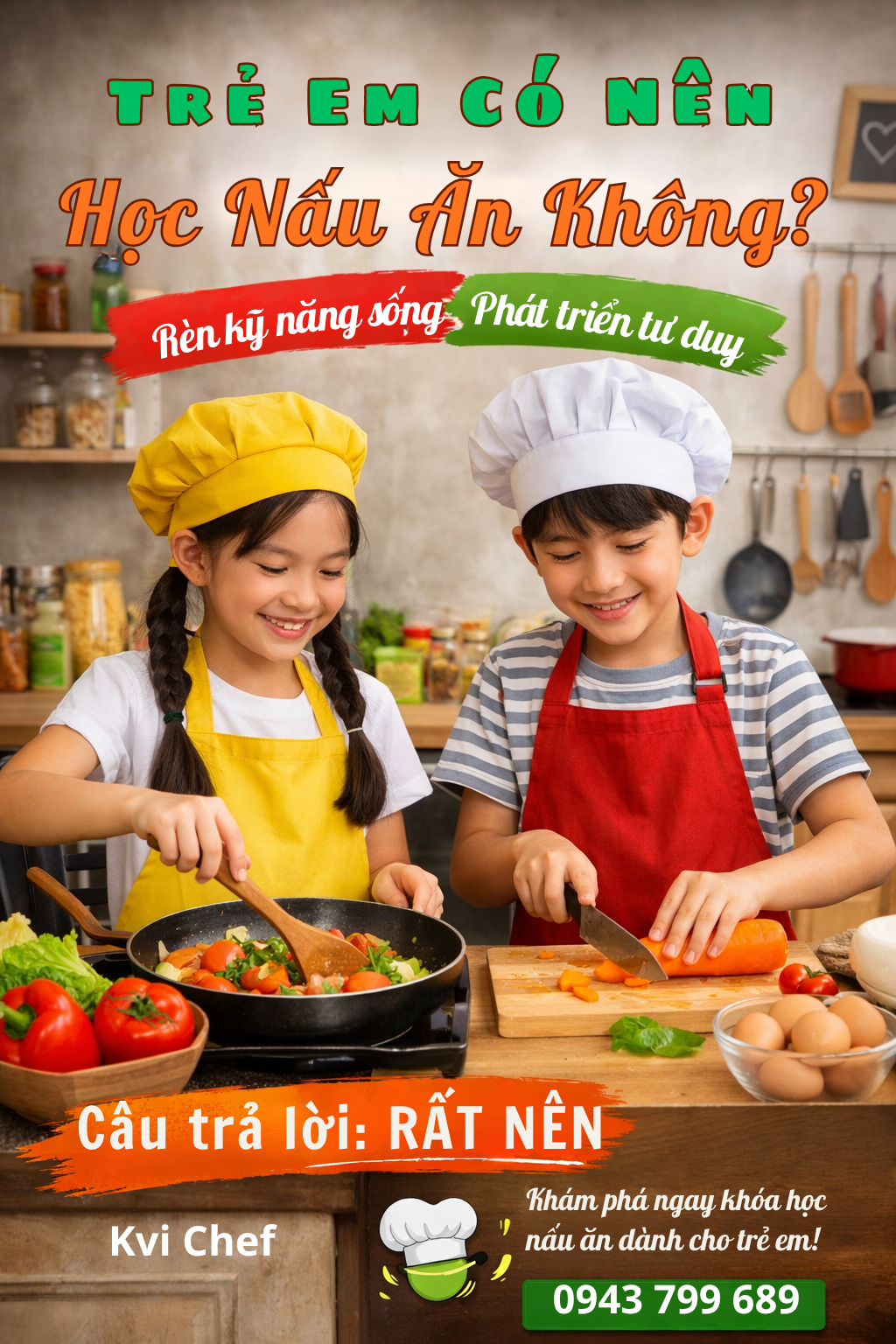 Trẻ em có nên học nấu ăn không