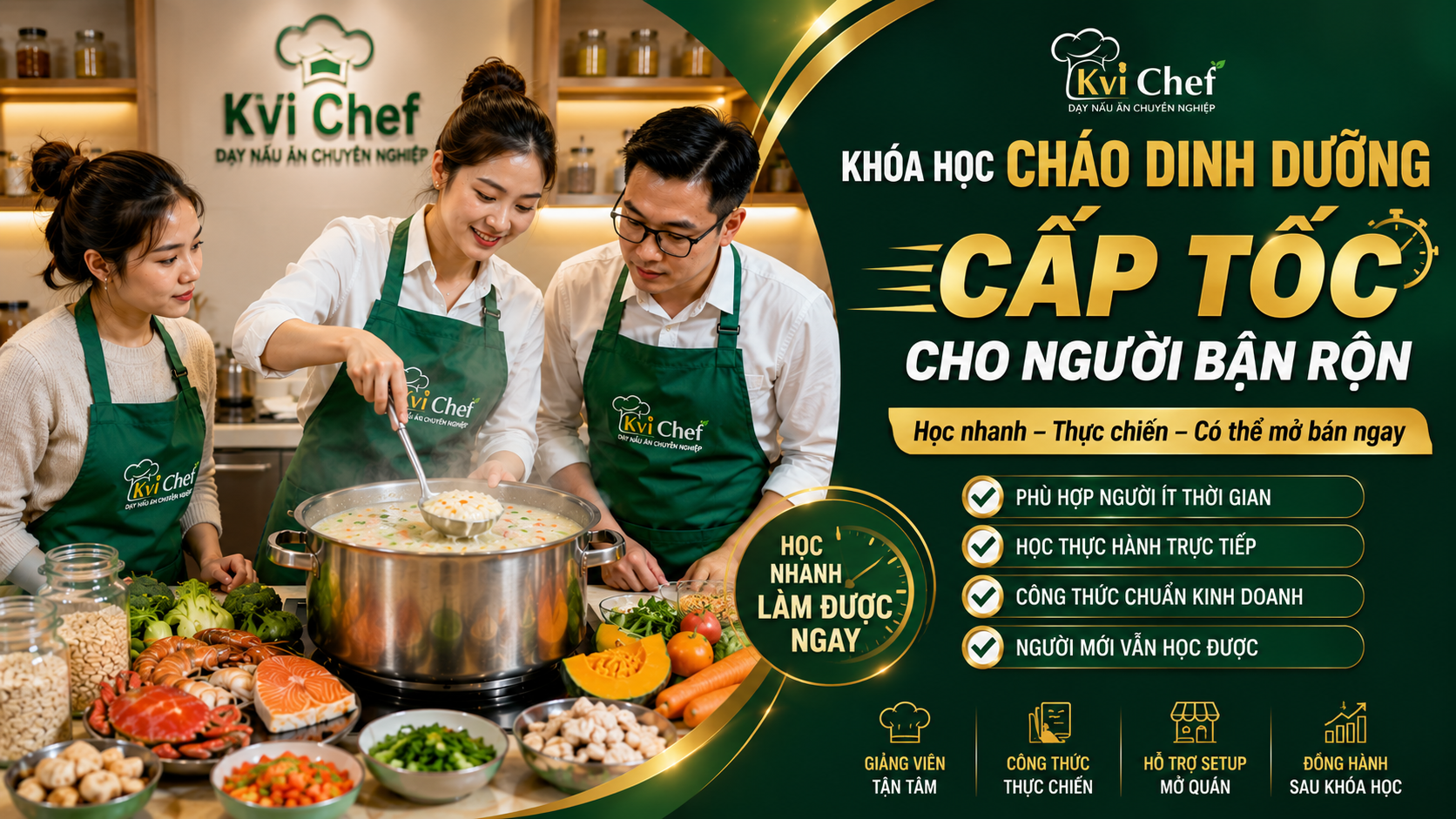 Khóa học cháo dinh dưỡng cấp tốc cho người bận rộn