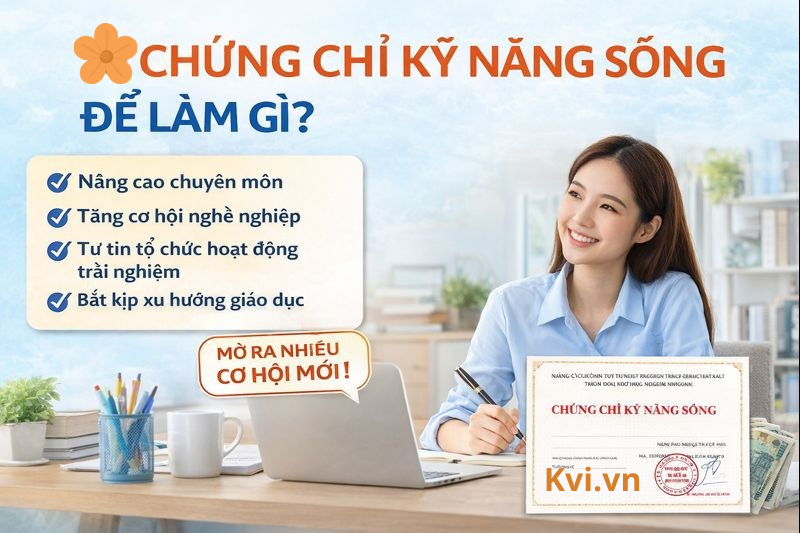 Chứng chỉ kỹ năng sống để làm gì