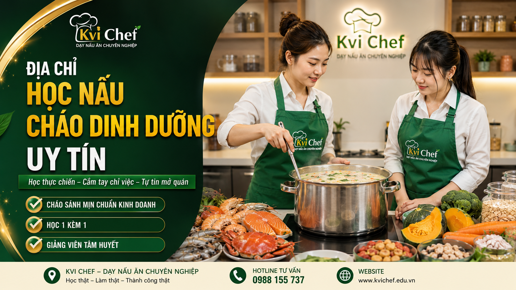 Địa chỉ học nấu cháo dinh dưỡng